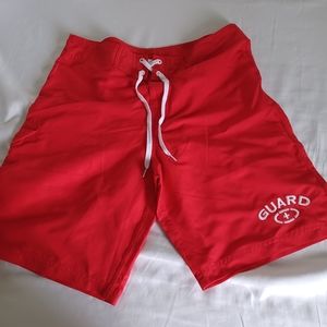 Mens lifeguard swim shorts